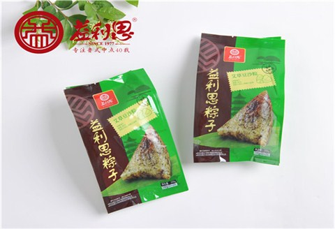 益利思双只真空艾草豆沙粽